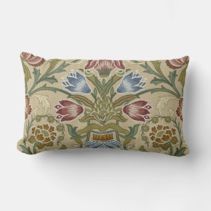 William Morris Brokat Blumen Tapetenmuster Lendenkissen