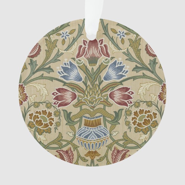 William Morris Brokat Blumen Tapetenmuster Ornament (Vorderseite)