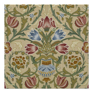 William Morris Brokat Blumen Tapetenmuster Poster