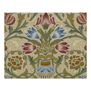William Morris Brokat Blumenmuster Tapete Poster
