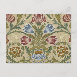 William Morris Brokat Blumenmuster Tapete Postkarte