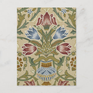 William Morris Brokat Blumentapetenmuster Postkarte