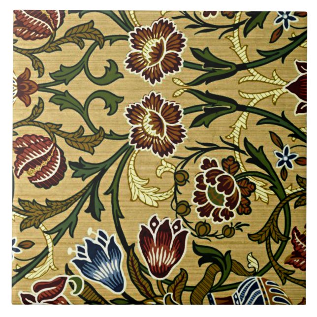 William Morris - Brokat Fliese (Vorderseite)