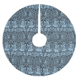 William Morris Brother Rabbit Hellblau Schwarz Polyester Weihnachtsbaumdecke