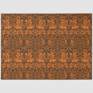 William Morris Brother Rabbit Rust Schwarz Muster Seidenpapier