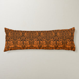 William Morris Brother Rabbit Rust Schwarz Muster Seitenschläferkissen