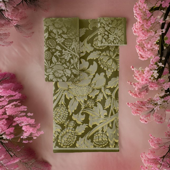 William * Morris Brown und Taupe Badhandtuch Set (Von Creator hochgeladen)