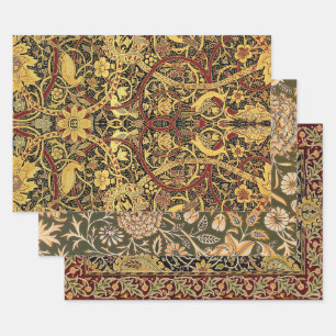 William Morris Bullerswood Faux-Teppich Geschenkpapier Set