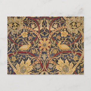 William Morris Bullerswood Faux-Teppich Postkarte