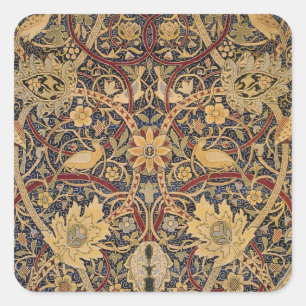 William Morris Bullerswood Faux-Teppich Quadratischer Aufkleber