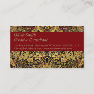 William Morris Bullerswood Faux-Teppich Visitenkarte