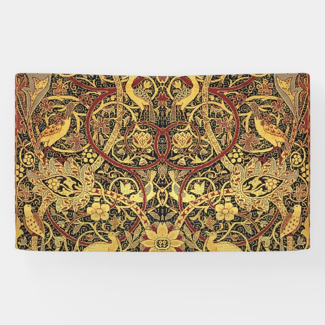 William Morris Bullerswood Imitats Tapestry Banner (Horizontal)