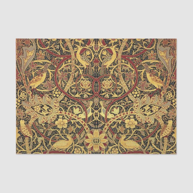 William Morris Bullerswood Imitats Tapestry Seidenpapier (Vorderseite)