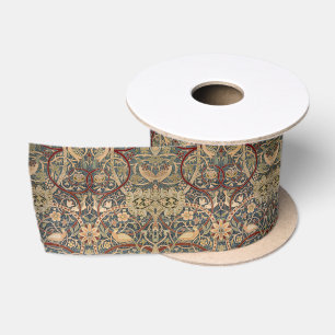 William Morris Bullerswood Vintage Vogelkunst Satinband