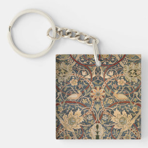 William Morris Bullerswood Vintage Vogelkunst Schlüsselanhänger
