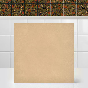 William Morris Cat Acanthus Blatt Beige Akzent Fliese