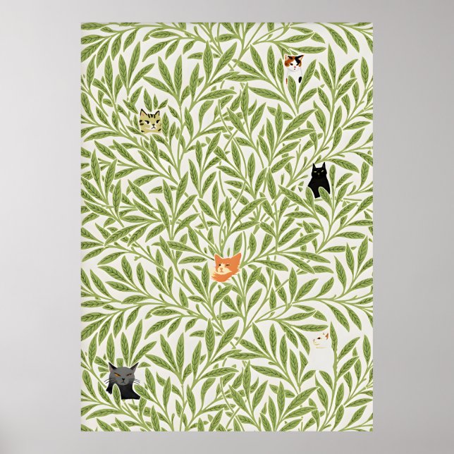 William Morris Cat Poster (Vorne)