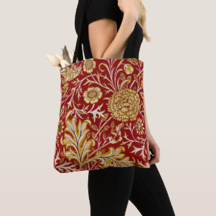 William Morris Cherwell Floral Pattern Red
