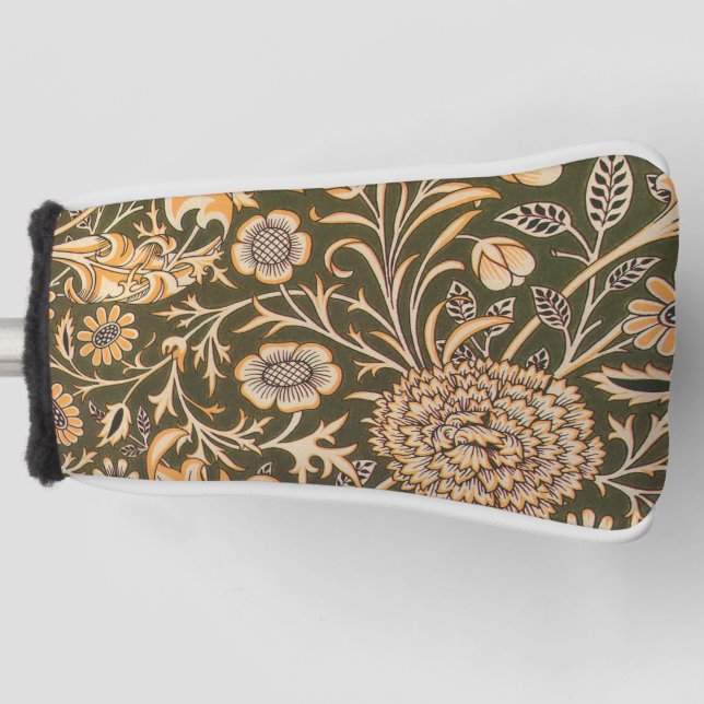 William Morris Cherwell Wallpaper Pattern Golf Headcover (Vorderseite)