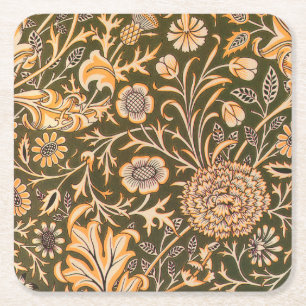 William Morris Cherwell Wallpaper Pattern Rechteckiger Pappuntersetzer
