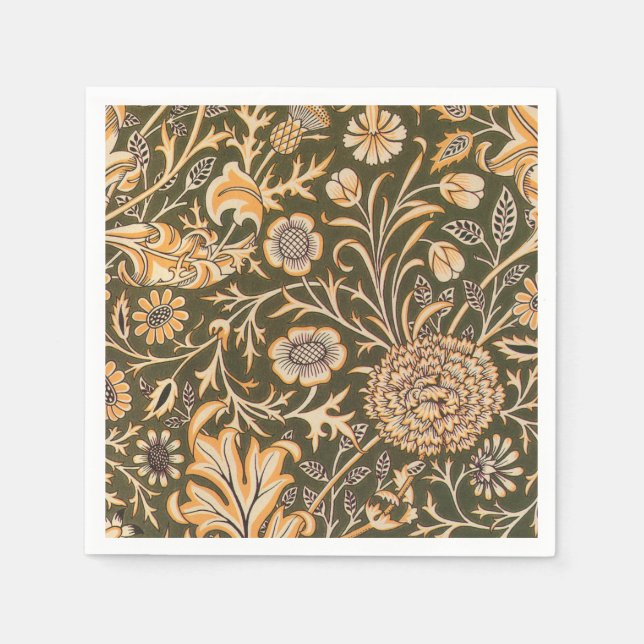 William Morris Cherwell Wallpaper Pattern Serviette (Vorderseite)
