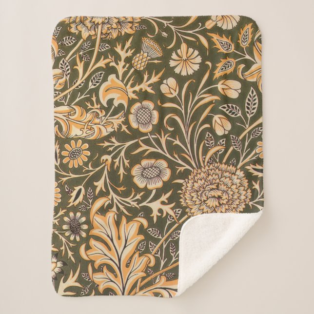William Morris Cherwell Wallpaper Pattern Sherpadecke (Vorderseite)