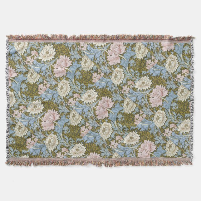 William Morris Chrysantheme Blumengestaltung Blatt Decke (Vorderseite)