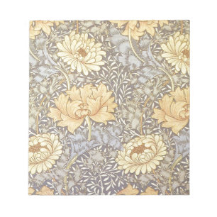 William Morris Chrysantheme Hübsche Blume Notizblock