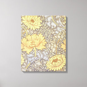 William Morris Chrysantheme-Mums-Blumen Leinwanddruck