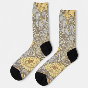 William Morris Chrysantheme-Mums Blumen Socken