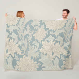 William Morris Chrysanthemen-Muster Fleecedecke