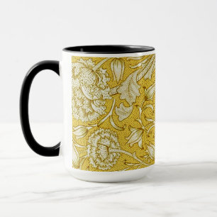 William Morris Chrysanthemum Blumiges Muster Laub Tasse