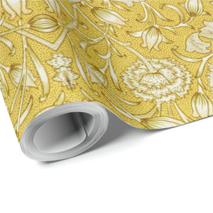 William Morris Chrysanthemum Floral Pattern Foliag Geschenkpapier