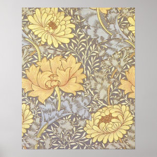 William Morris Chrysanthemum Hübsche Blume Poster
