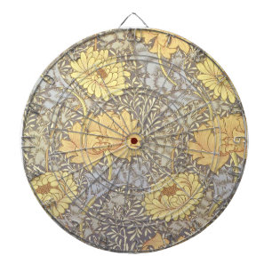 William Morris Chrysanthemum Mum Blume Dartscheibe