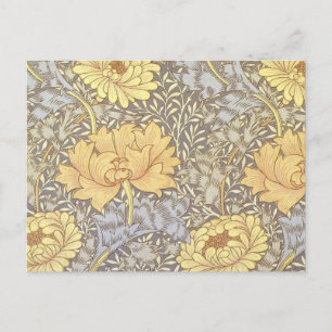 William Morris Chrysanthemum Mum Blume Postkarte