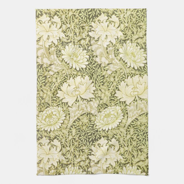 William Morris Chrysanthemum Muster Geschirrtuch (Vertikal)