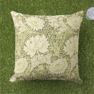 William Morris Chrysanthemum Muster Kissen