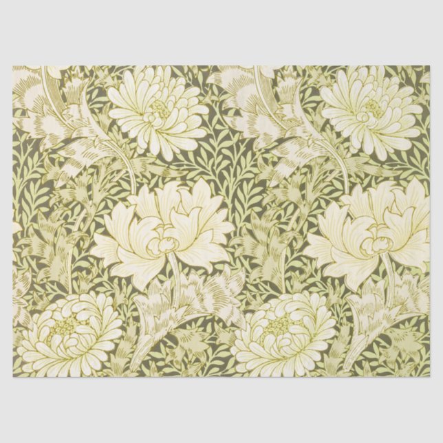 William Morris Chrysanthemum Muster Seidenpapier (Vorderseite)
