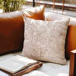 William Morris Chrysanthemum-Muster-Wurfkissen Kissen