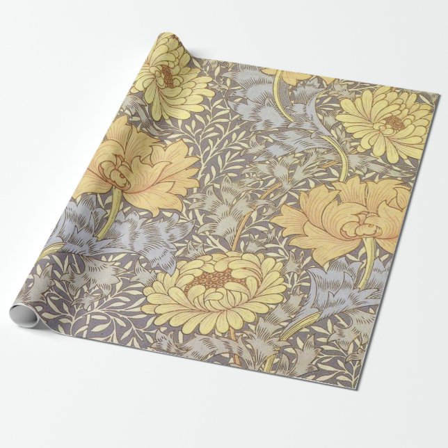 William Morris Chrysanthemum-Mutterblumen Geschenkpapier (Ungerollt)