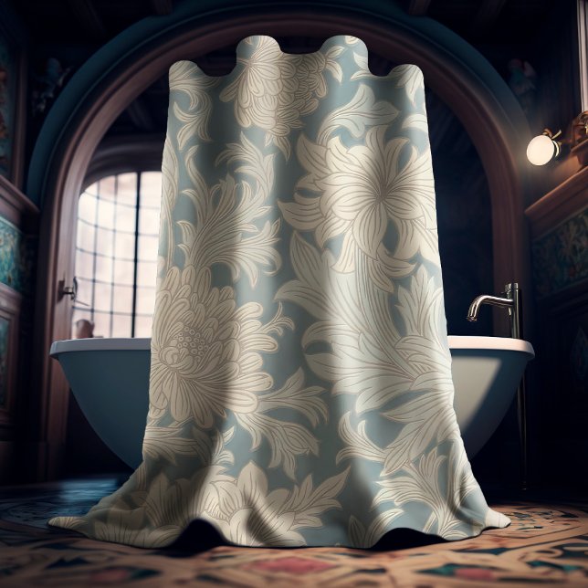William Morris Chrysanthemum Pattern Duschvorhang (Von Creator hochgeladen)