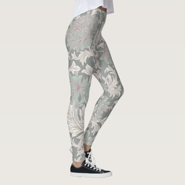 William Morris Chrysanthemum Pattern Leggings (Rechts)