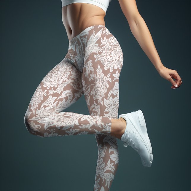 William Morris Chrysanthemum Pattern Leggings (Von Creator hochgeladen)
