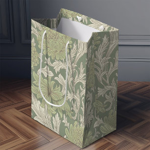 William Morris Chrysanthemum Pattern Medium Gift B Mittlere Geschenktüte