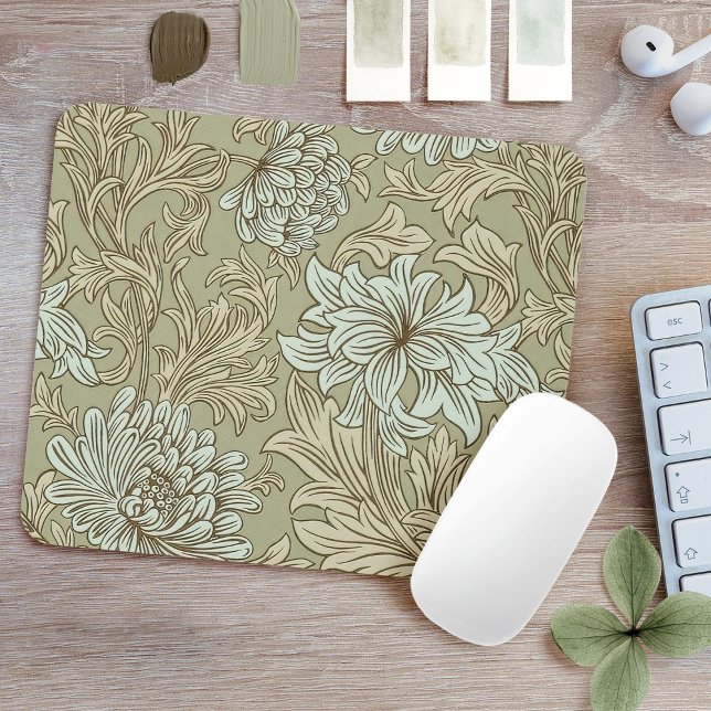 William Morris Chrysanthemum Pattern Mouse Pad Mousepad (Von Creator hochgeladen)