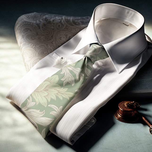 William Morris Chrysanthemum Pattern Neck Tie Krawatte (Von Creator hochgeladen)