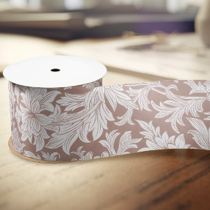 William Morris Chrysanthemum Pattern Satin Ribbon Satinband