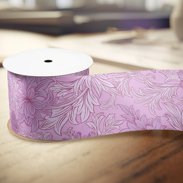 William Morris Chrysanthemum Pattern Satin Ribbon Satinband (Von Creator hochgeladen)