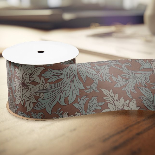 William Morris Chrysanthemum Pattern Satin Ribbon Satinband (Von Creator hochgeladen)